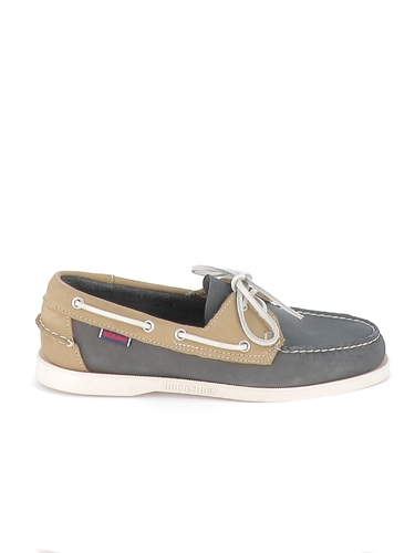 Docksides zomer | Sebago | Blauw+grijs | BNS7001SE0967R Portland Spinnaker Nubuck | levering | Plage Schoenen schoenen en mode